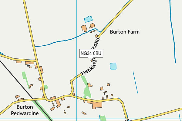 NG34 0BU map - OS VectorMap District (Ordnance Survey)