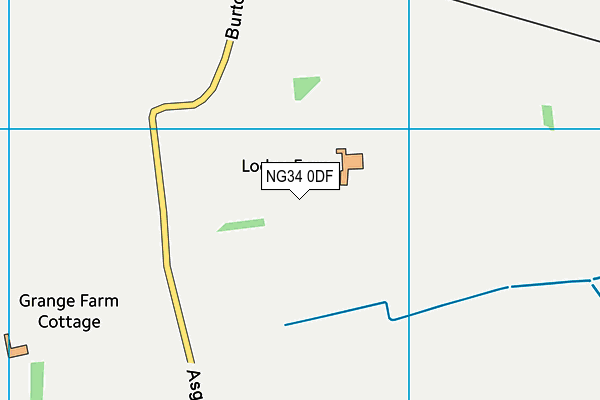 NG34 0DF map - OS VectorMap District (Ordnance Survey)