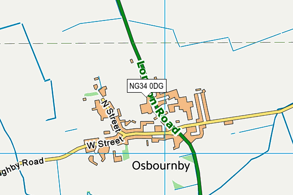 Compass Community School Lincolnshire map (NG34 0DG) - OS VectorMap District (Ordnance Survey)