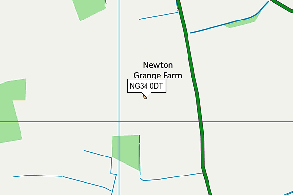 NG34 0DT map - OS VectorMap District (Ordnance Survey)