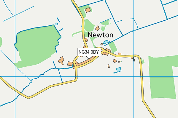 NG34 0DY map - OS VectorMap District (Ordnance Survey)