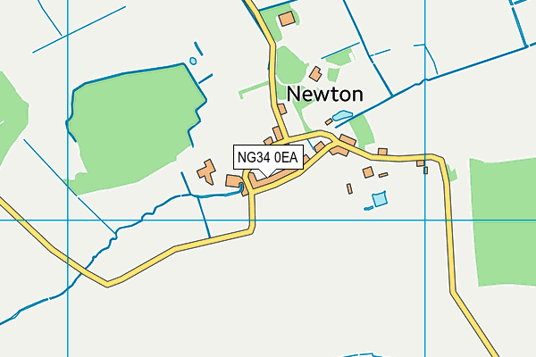 NG34 0EA map - OS VectorMap District (Ordnance Survey)