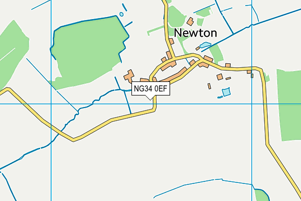 NG34 0EF map - OS VectorMap District (Ordnance Survey)