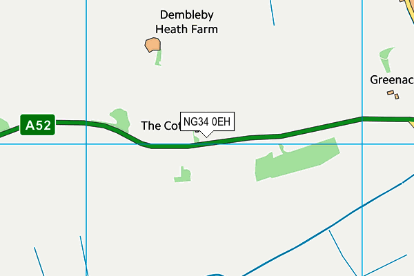 NG34 0EH map - OS VectorMap District (Ordnance Survey)