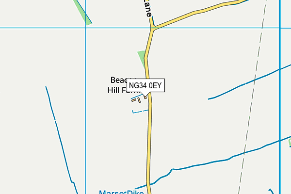 NG34 0EY map - OS VectorMap District (Ordnance Survey)