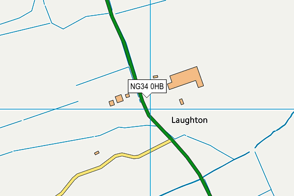 NG34 0HB map - OS VectorMap District (Ordnance Survey)