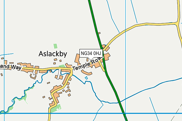 NG34 0HJ map - OS VectorMap District (Ordnance Survey)
