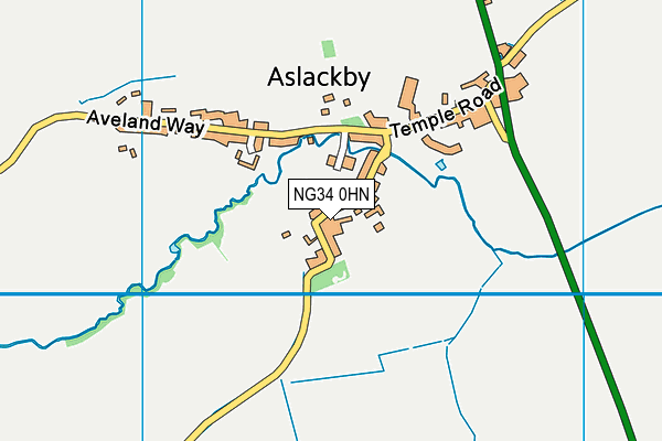 NG34 0HN map - OS VectorMap District (Ordnance Survey)