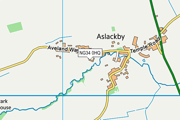 NG34 0HQ map - OS VectorMap District (Ordnance Survey)