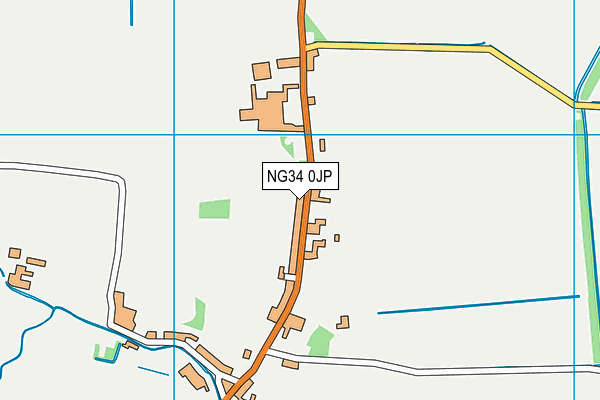 NG34 0JP map - OS VectorMap District (Ordnance Survey)