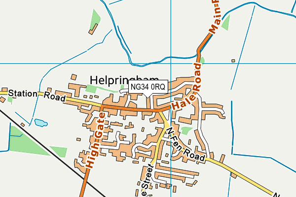 NG34 0RQ map - OS VectorMap District (Ordnance Survey)