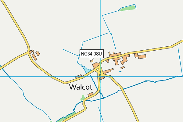 NG34 0SU map - OS VectorMap District (Ordnance Survey)