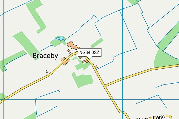 NG34 0SZ map - OS VectorMap District (Ordnance Survey)