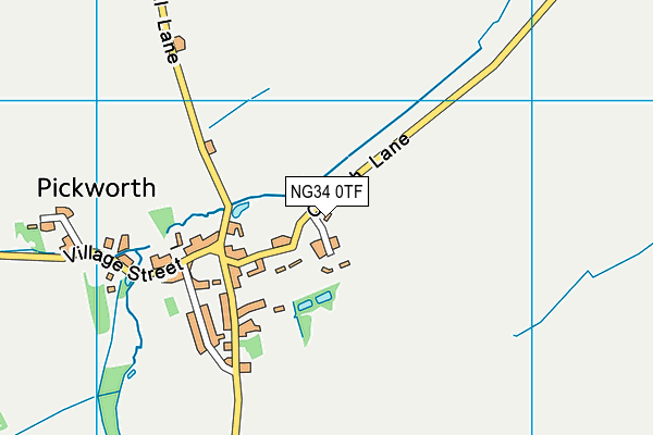 NG34 0TF map - OS VectorMap District (Ordnance Survey)