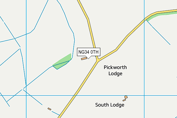 NG34 0TH map - OS VectorMap District (Ordnance Survey)