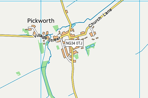 NG34 0TJ map - OS VectorMap District (Ordnance Survey)