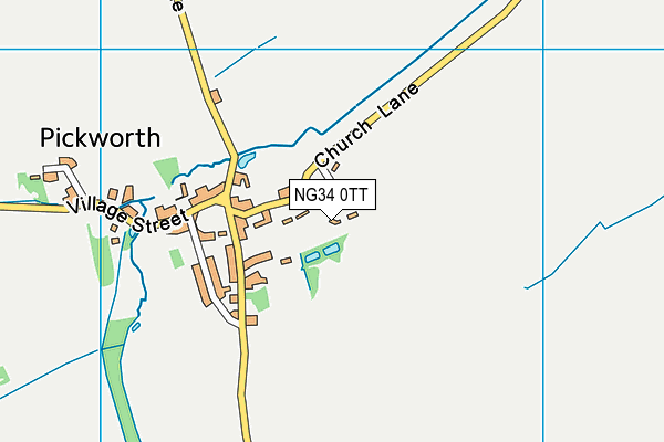 NG34 0TT map - OS VectorMap District (Ordnance Survey)