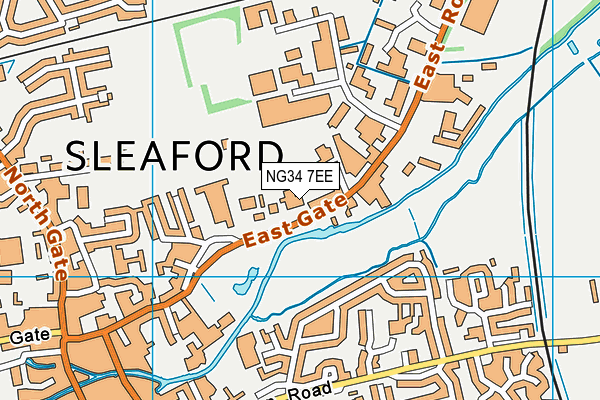 NG34 7EE map - OS VectorMap District (Ordnance Survey)