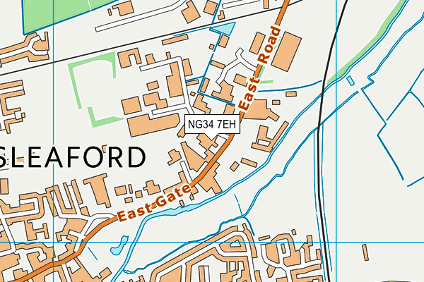 NG34 7EH map - OS VectorMap District (Ordnance Survey)