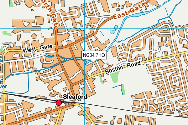 NG34 7HQ map - OS VectorMap District (Ordnance Survey)