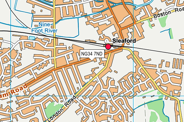 NG34 7ND map - OS VectorMap District (Ordnance Survey)