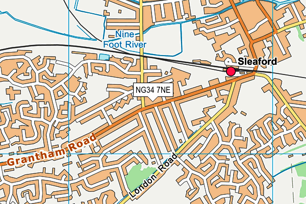 NG34 7NE map - OS VectorMap District (Ordnance Survey)