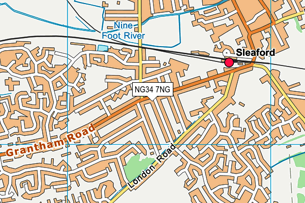 NG34 7NG map - OS VectorMap District (Ordnance Survey)