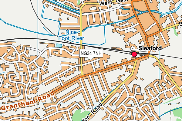 NG34 7NH map - OS VectorMap District (Ordnance Survey)