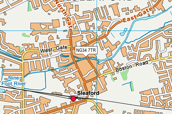 Map of SLEAFORD CORN EXCHANGE LIMITED at district scale