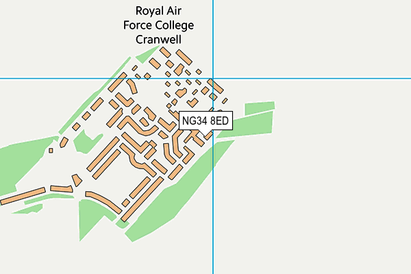 NG34 8ED map - OS VectorMap District (Ordnance Survey)