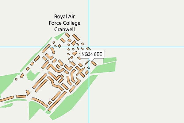 NG34 8EE map - OS VectorMap District (Ordnance Survey)