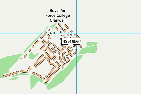 NG34 8EG map - OS VectorMap District (Ordnance Survey)