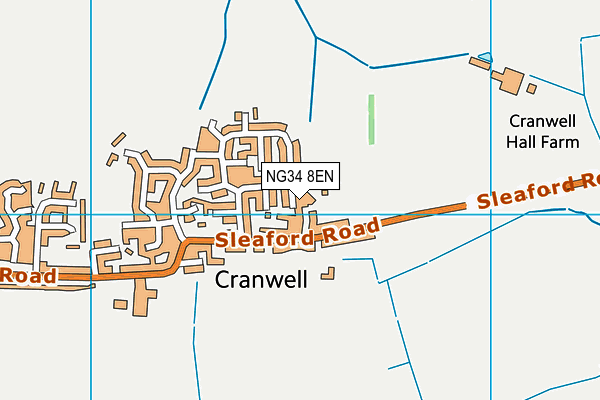 NG34 8EN map - OS VectorMap District (Ordnance Survey)