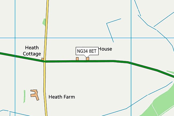 NG34 8ET map - OS VectorMap District (Ordnance Survey)