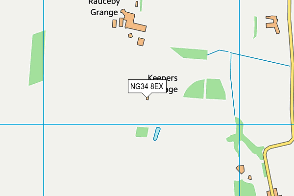 NG34 8EX map - OS VectorMap District (Ordnance Survey)