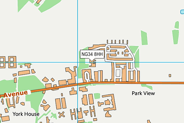 Cranwell Primary School (Foundation) map (NG34 8HH) - OS VectorMap District (Ordnance Survey)