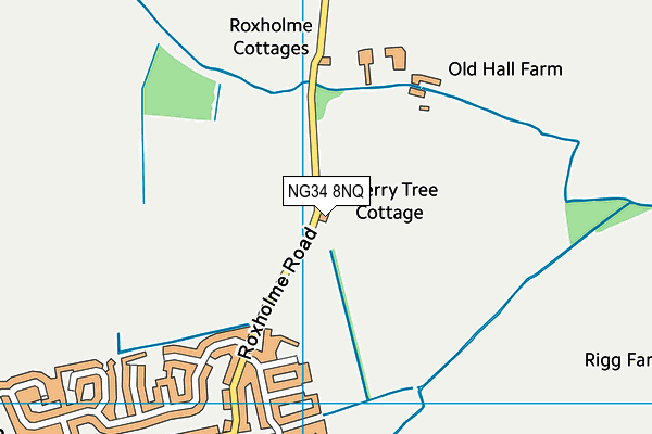 NG34 8NQ map - OS VectorMap District (Ordnance Survey)