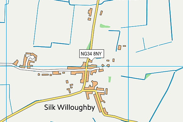 NG34 8NY map - OS VectorMap District (Ordnance Survey)