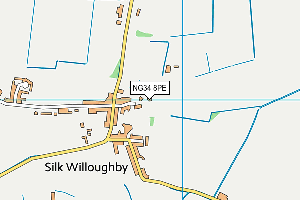 NG34 8PE map - OS VectorMap District (Ordnance Survey)
