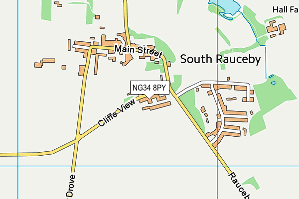 NG34 8PY map - OS VectorMap District (Ordnance Survey)