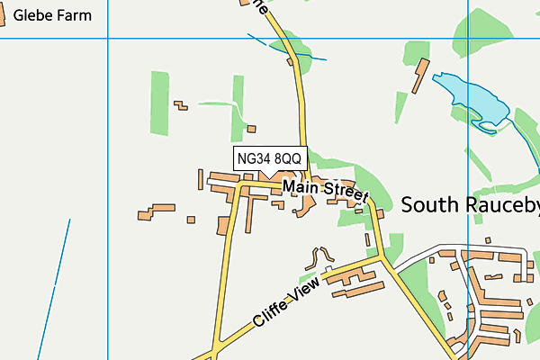 NG34 8QQ map - OS VectorMap District (Ordnance Survey)