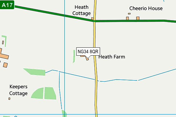 NG34 8QR map - OS VectorMap District (Ordnance Survey)