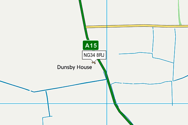 NG34 8RJ map - OS VectorMap District (Ordnance Survey)