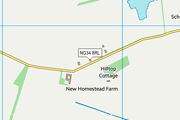 NG34 8RL map - OS VectorMap District (Ordnance Survey)