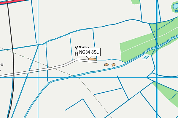 NG34 8SL map - OS VectorMap District (Ordnance Survey)