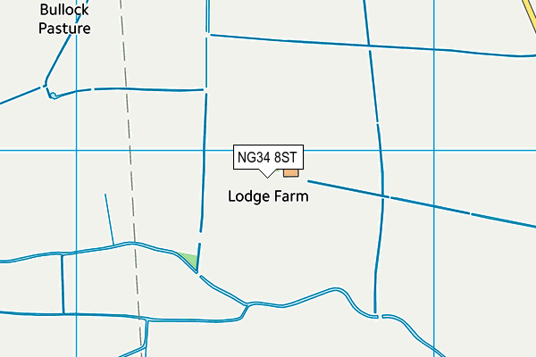NG34 8ST map - OS VectorMap District (Ordnance Survey)