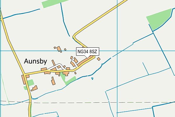 NG34 8SZ map - OS VectorMap District (Ordnance Survey)