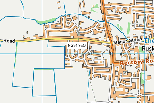 NG34 9EQ map - OS VectorMap District (Ordnance Survey)