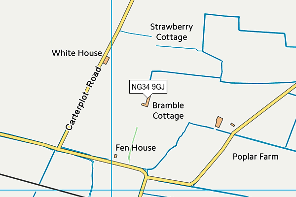 NG34 9GJ map - OS VectorMap District (Ordnance Survey)