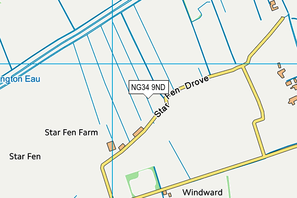 NG34 9ND map - OS VectorMap District (Ordnance Survey)